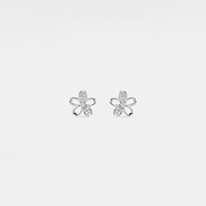 Small Cherry Blossom Flower Stud Earrings