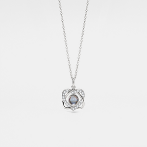 Collier de projection photo personnalisé en forme de cœur