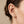 Minimalist White Enamel Floral Hoop Earrings