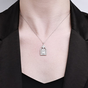 Moissanite Happiness Gate Pendant Necklace
