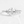 Staggered Oval Cluster CZ Engagement Ring