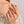 Pave CZ Half Wave Curved Chevron Band Ring