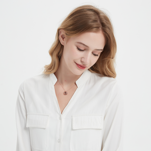 Compass Custom Photo Projection Necklace