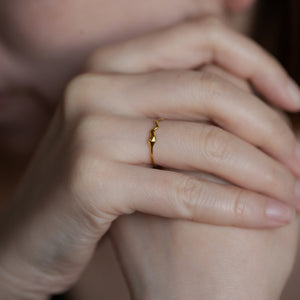 Minimalist Wavy Ripple Stack Thin Band Ring