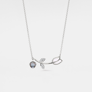 Tulpen-Halskette mit individueller Fotoprojektion