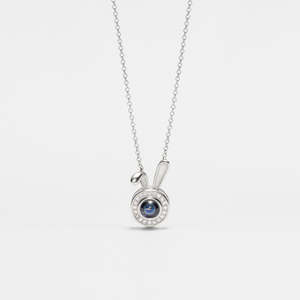 Bunny Custom Photo Projection Necklace