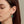 Gemstone Heart Pave CZ Drop Hoop Earrings
