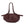 Pleated Leather Dual Knot Shoulder Handbag
