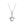 Opalescent Purple Sea Turtle Charm Necklace
