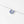 Blue U-Shaped Horseshoe Pendant Necklace