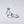 Green Baguette Cut CZ Huggie Hoop Earrings