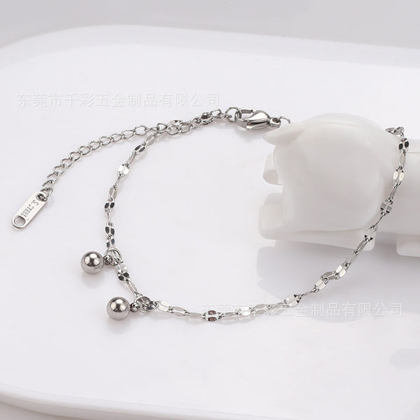 Dainty Ball Charm Anklet