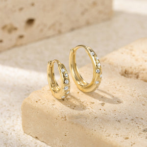 Dainty Multi-shaped Huggie Hoop Earrings