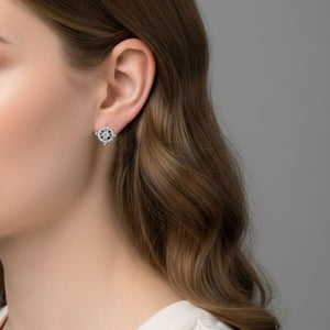 Celtic Knot Birthstone Geometric Stud Earrings