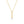 Dainty Paperclip Link CZ Drop Charm Necklace