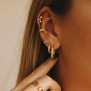 Dainty Multi-shaped Huggie Hoop Earrings