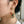 Red Bow Gingerbread Man Drop Stud Earrings
