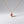 Oval Magenta CZ Halo Pave Charm Necklace