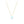 Geometric Blue Moonstone Pendant Necklace