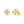 Dainty Four-Petal Cross Flower Stud Earrings