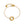 Tiny CZ Heart Circular Wreath Charm Bracelet