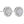 Round Pave Crushed CZ Halo Stud Earrings
