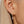 Dainty Dual Pear CZ Pave Drop Hoop Earrings