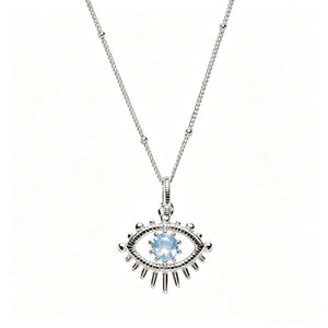 Evil Eye Birthstone Talisman Pendant Necklace