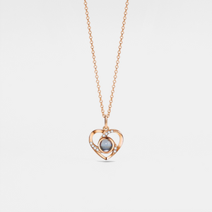 Heart Custom Photo Projection Necklace