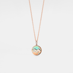 Collier médaillon photo Mini Opal Mountain
