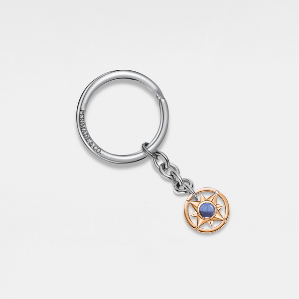 Compass Photo Projection Keychain