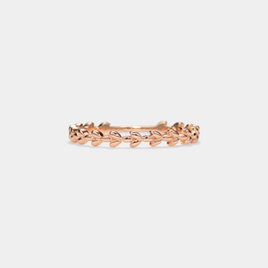 Olive Tree Leaf Branch Stacking Ring