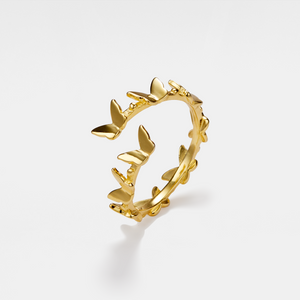 Dainty Butterfly Stacking Bypass Ring