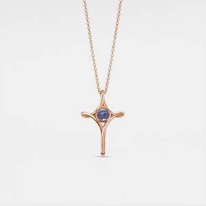 Kreuz Benutzerdefinierte Fotoprojektion Halskette