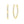 Tapered V Shaped Crystal Pave Hoop Earrings
