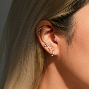 3D Seashell Conch Heart Backing Stud Earrings - Perimade & Co.