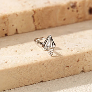 3D Seashell Conch Heart Backing Stud Earrings - Perimade & Co.