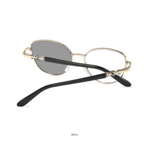 Geometric Photochromic Cat Eye Sunglasses
