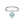 Mint Heart Dangle Charm Stacking Band Ring
