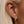 Classic CZ Accent Rectangular Hoop Earrings