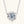 Tiny Moissanite Floral Bezel Pendant Necklace