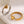 Classic Gold Heart Linked Stacking Band Ring