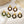 Colorful Enamel Wrapped Loop Stud Earrings