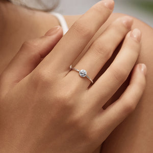Classic Peace Dove Octagon Stack Band Ring