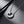 Roman Numeral Heart Stone Charm Necklace