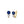 Blue Round Sapphire Leverback Hoop Earrings