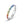Rainbow CZ Twisted Stackable Band Ring