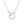 Roman Numeral Heart Stone Charm Necklace