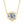 Tiny Moissanite Floral Bezel Pendant Necklace