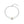 Two Tone Round Bead Double Chain Bracelet